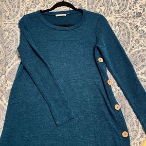 Knit button down dress